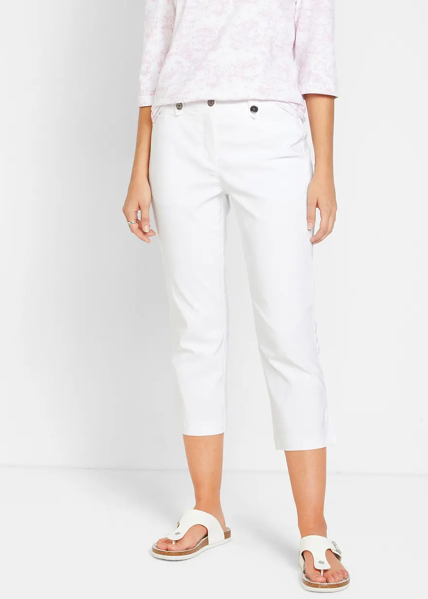 7/8-Bengalin-Hose mit Schlitz und Bequembund