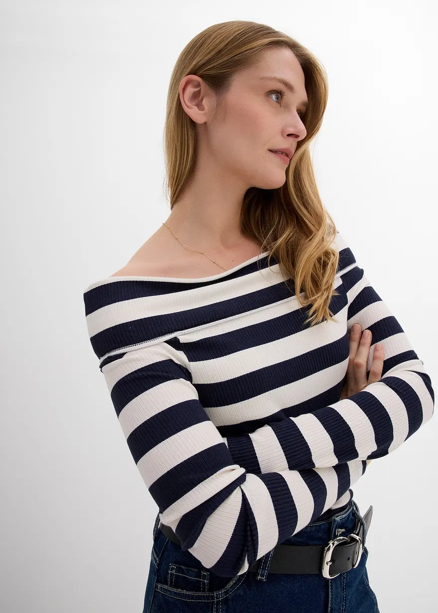 Carmenshirt aus softer Viscose