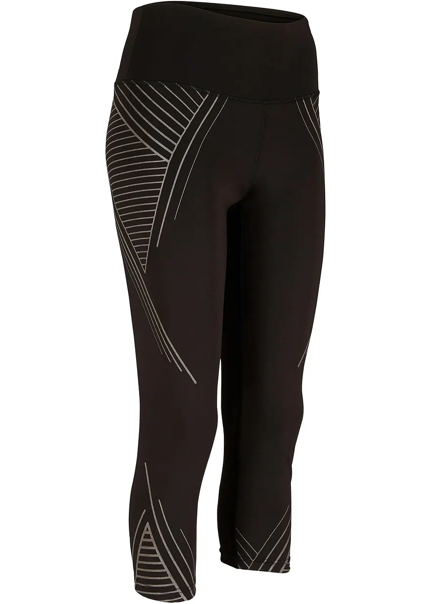 Sport-Leggings mit Tasche, 3/4-Länge