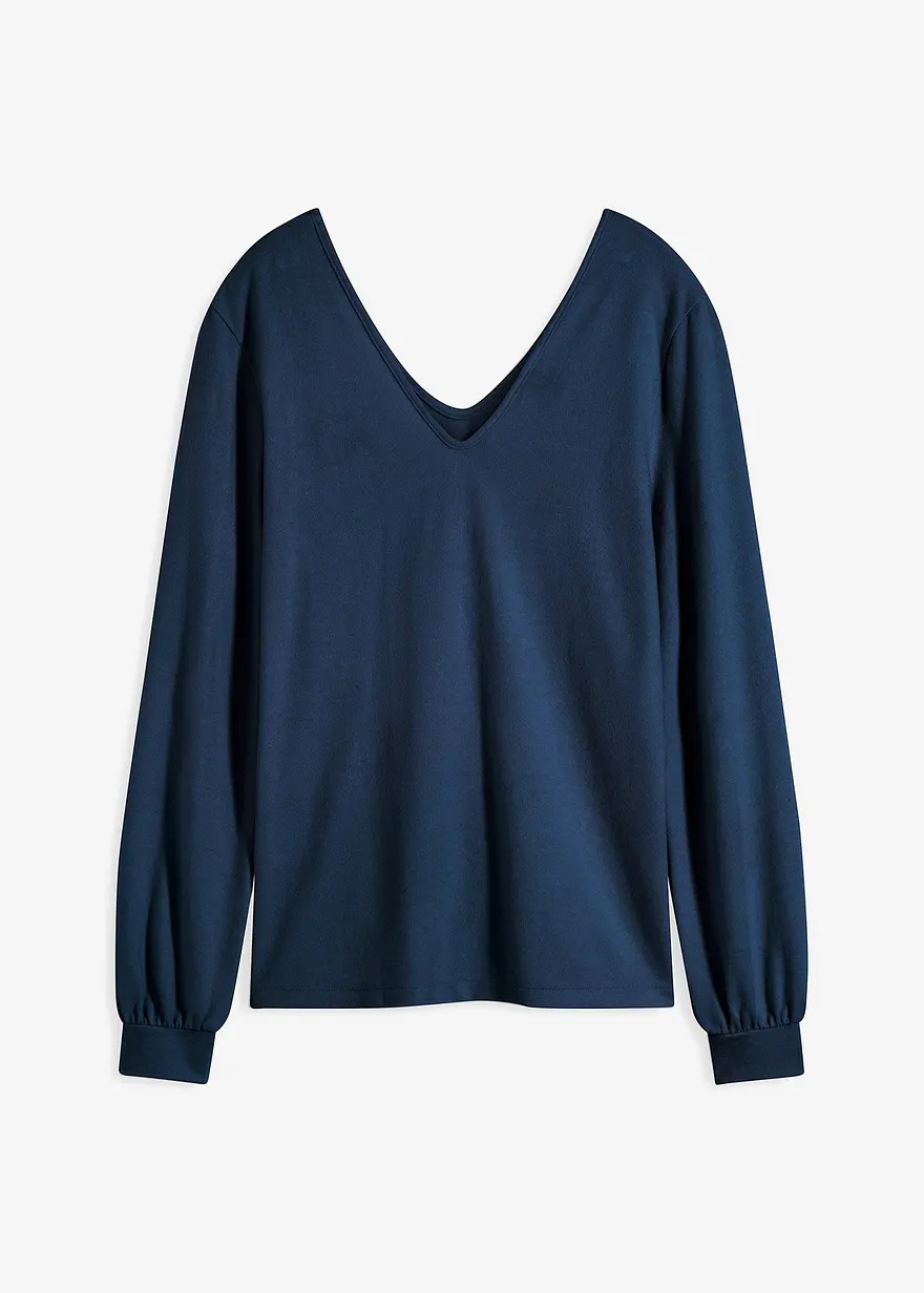 Kuschel-Fleeceshirt mit Perlen