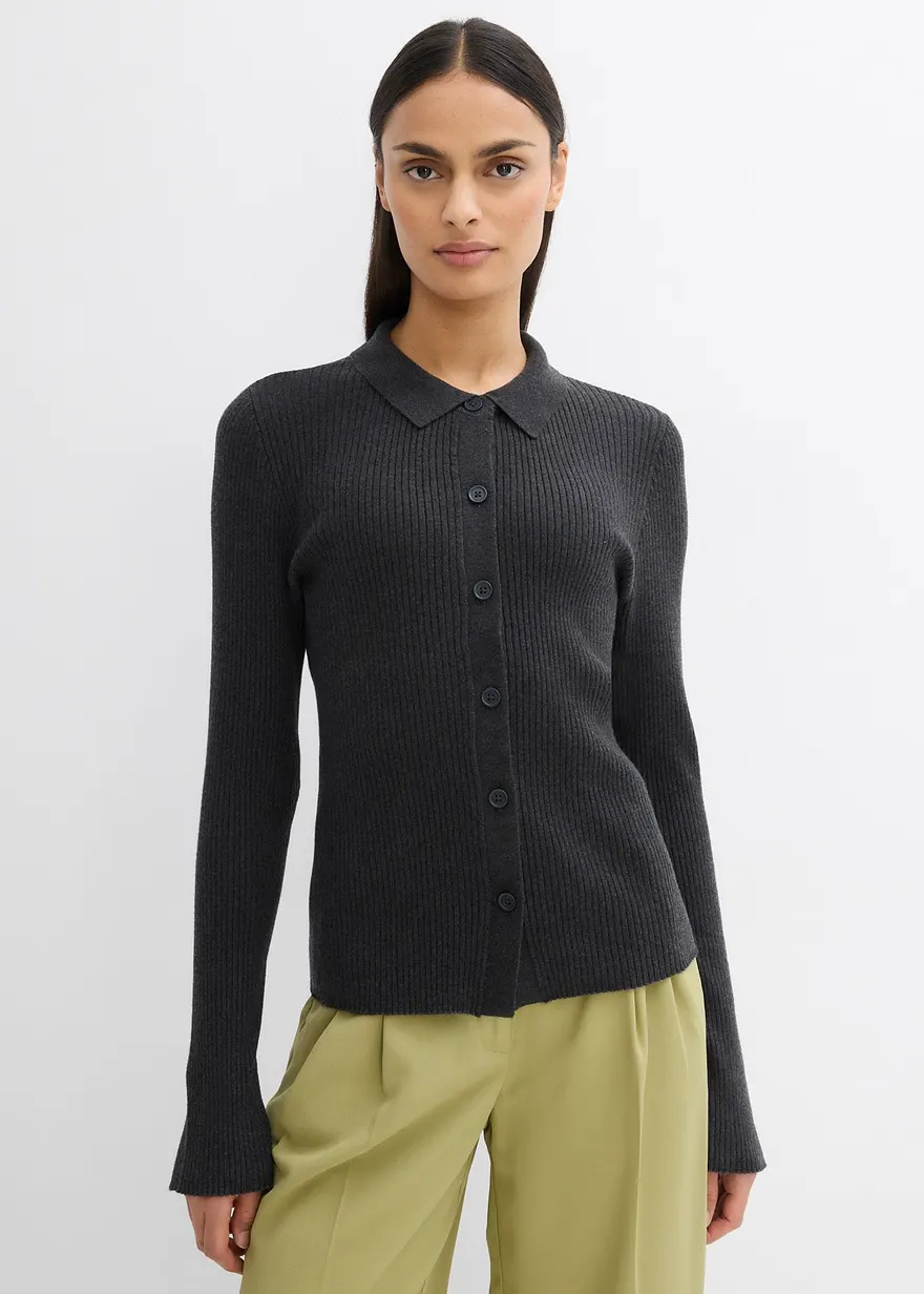 Feinstrickjacke aus Viskose-Mix