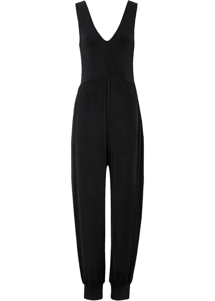 Jersey-Jumpsuit aus Viskose-Mix