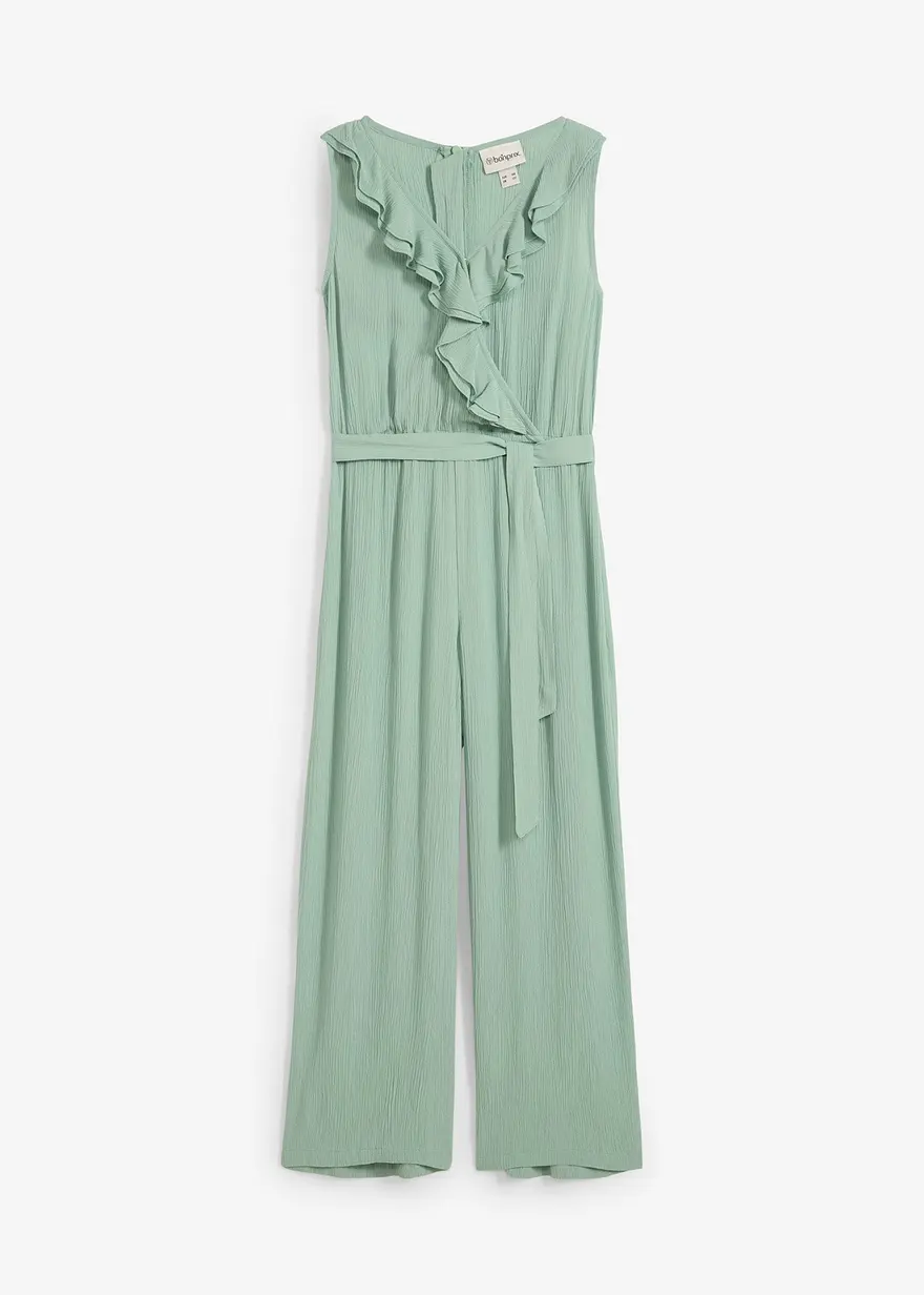 Jumpsuit aus strukturiertem Crinkle