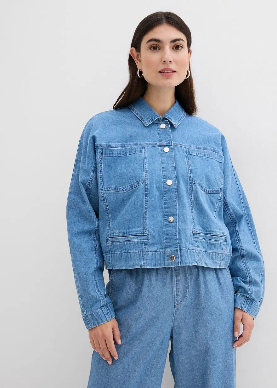 Jeansjacke, verkürzt