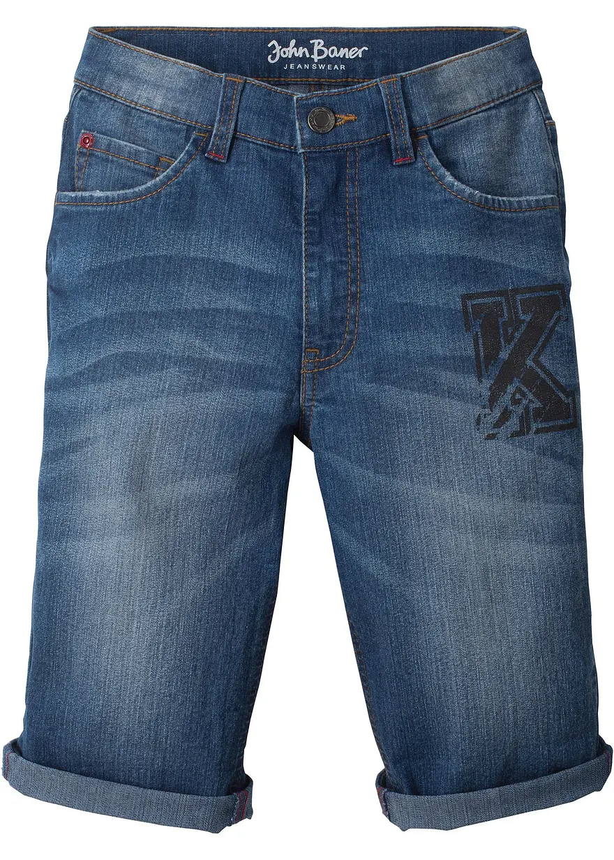Stretchjeans-Bermuda, Slim Fit