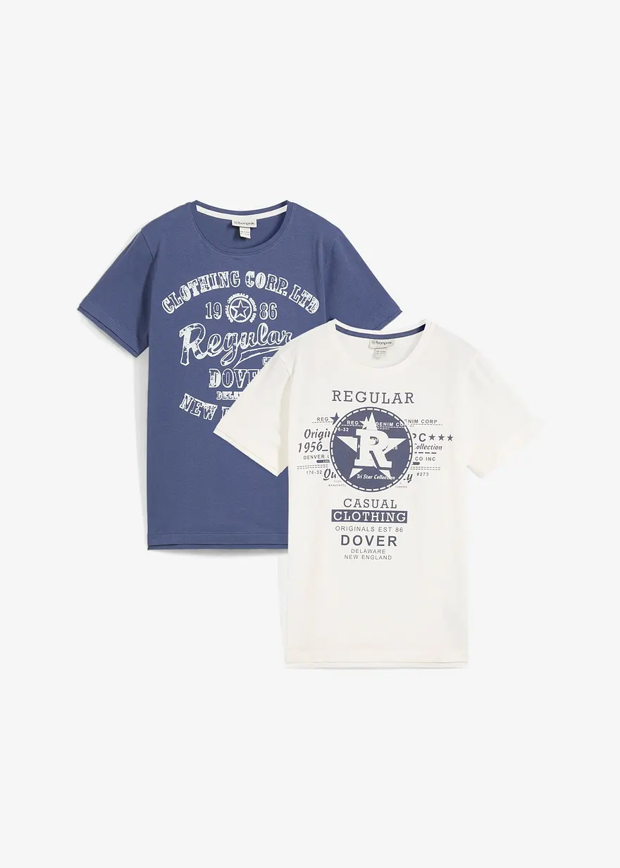 T-Shirt aus reiner Bio-Baumwolle (2er Pack)