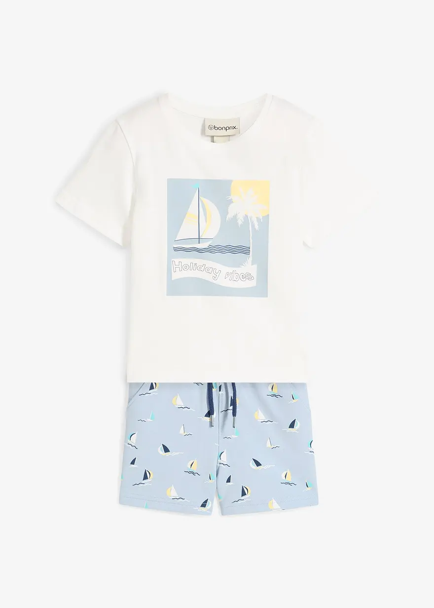 T-Shirt und kurze Hose aus Bio Baumwolle (2-tlg.Set)