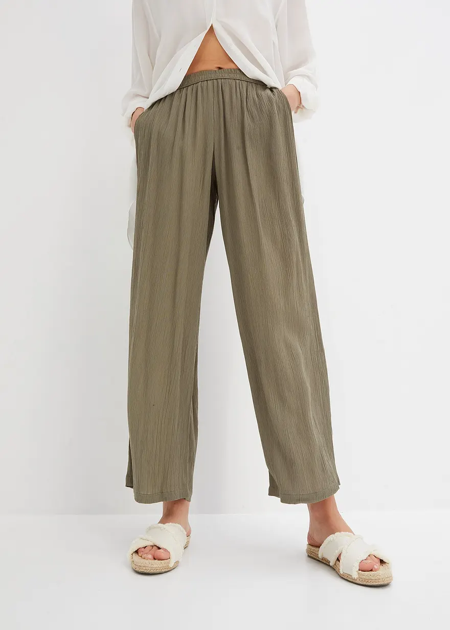 Palazzo-Hose aus softer Viskose