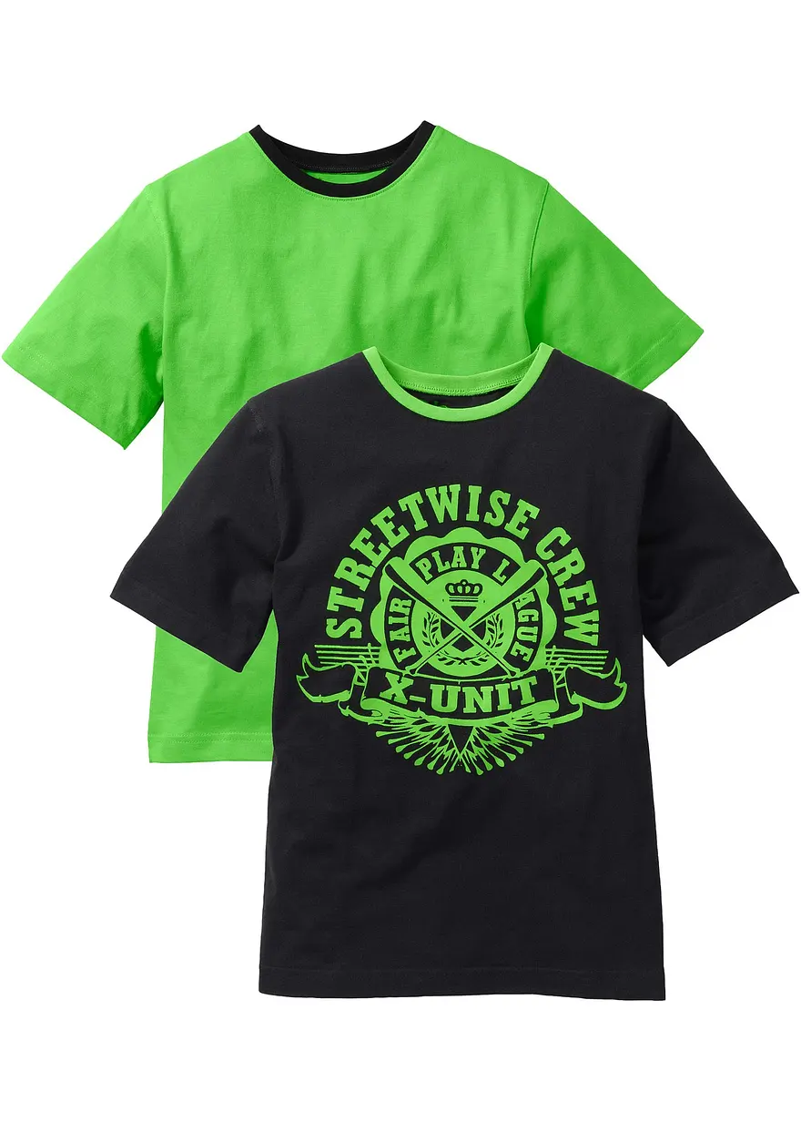 T-Shirt (2er Pack) aus reiner Baumwolle
