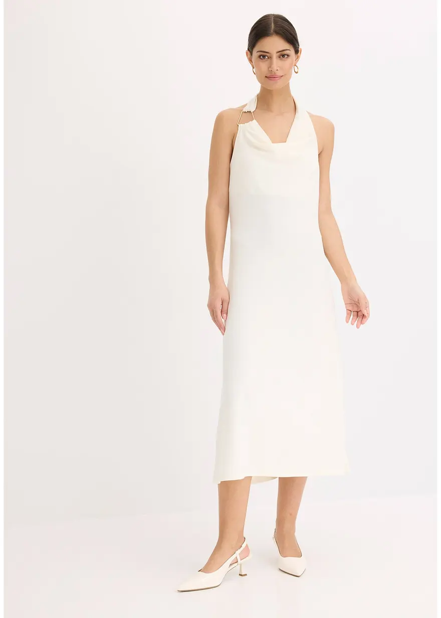 Midikleid mit dekorativem Metall-Detail
