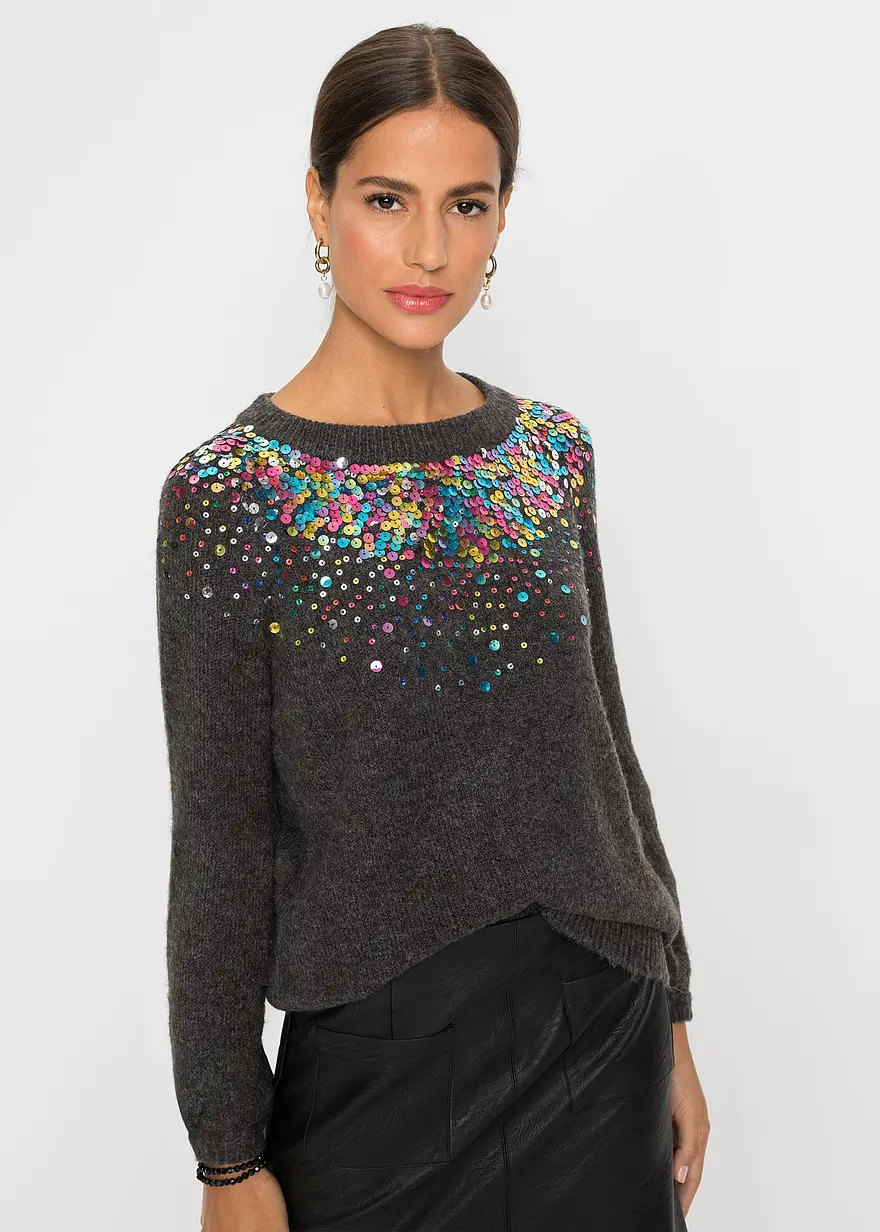 Pullover mit Pailletten