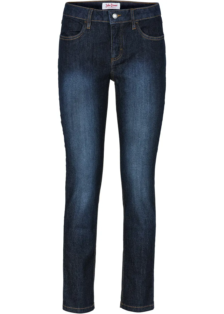 Slim Fit Jeans Mid Waist, cropped