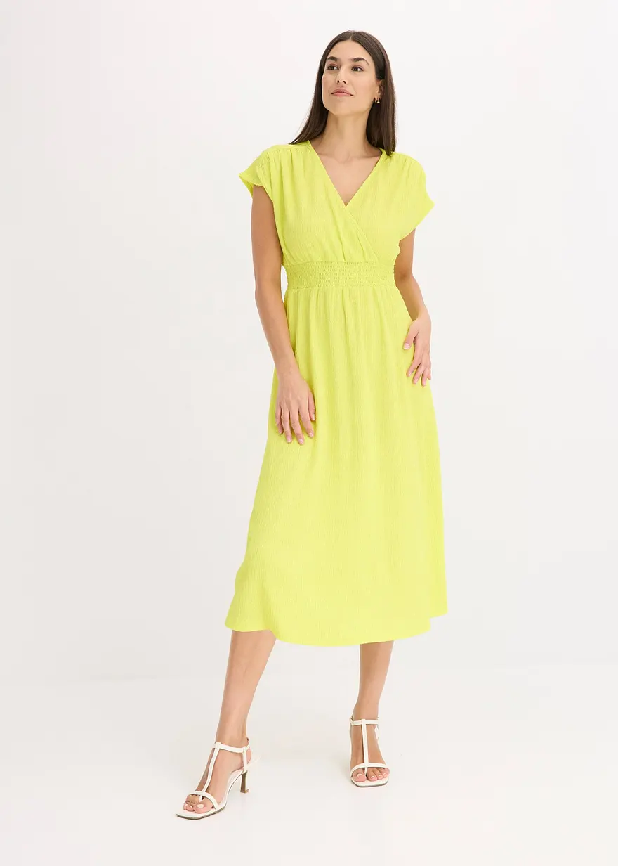 Jerseykleid aus luftigem Crêpe
