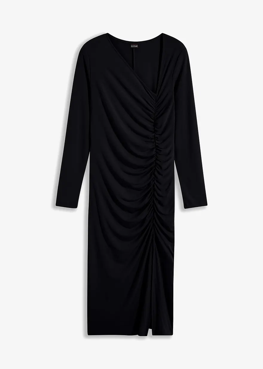 Jerseykleid mit Ausschnitt
