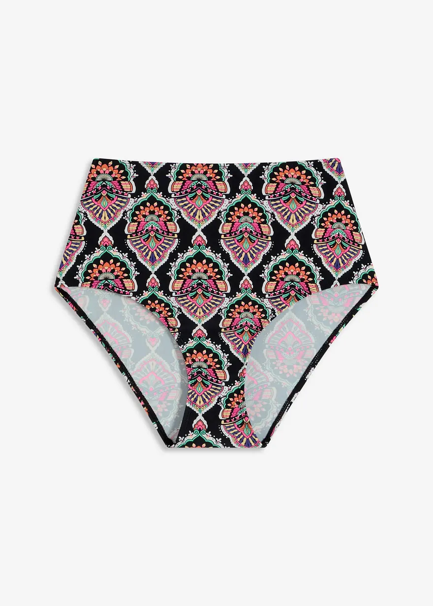 High waist Bikinihose mit normalem Beinausschnitt