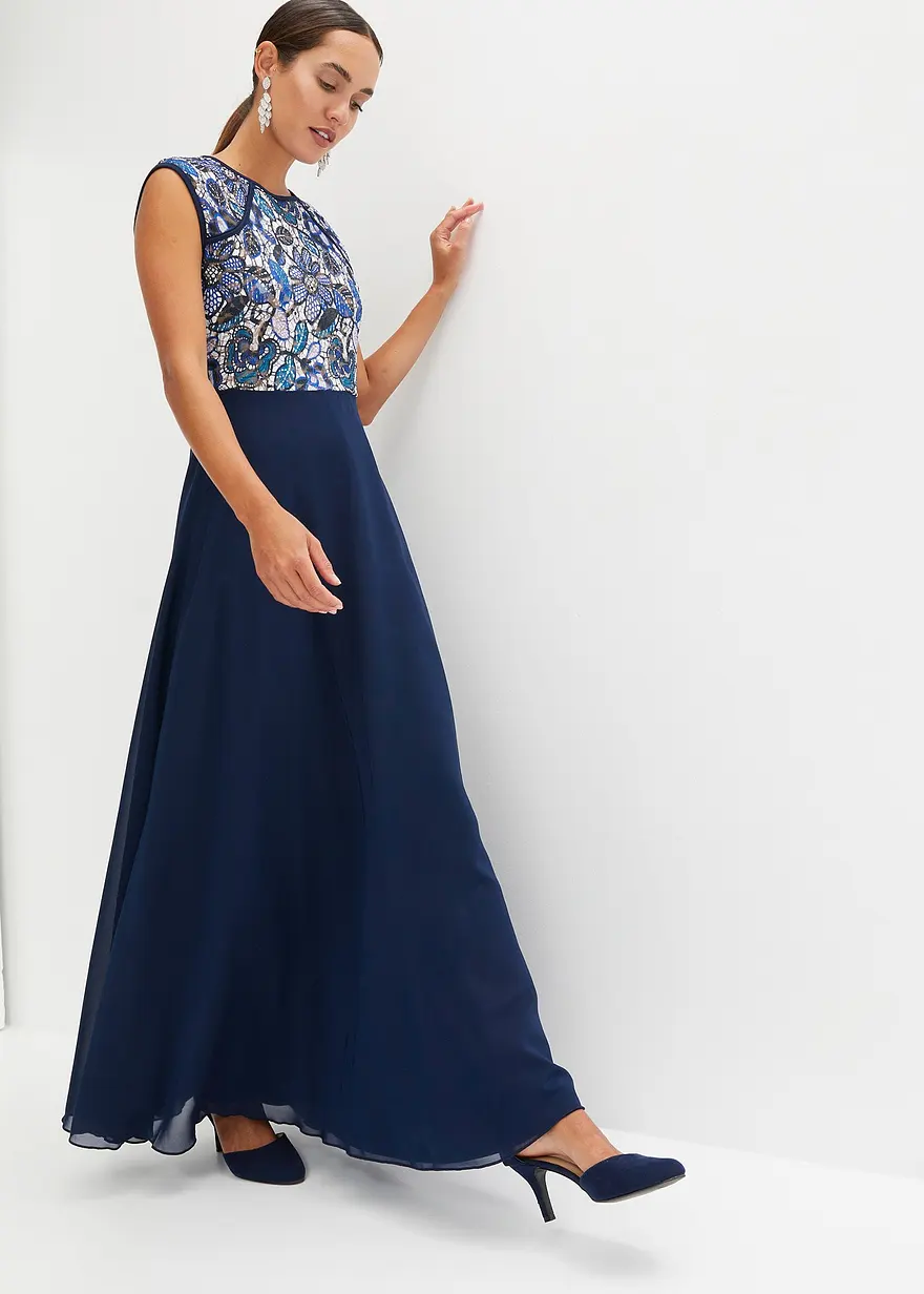Maxikleid mit Spitze