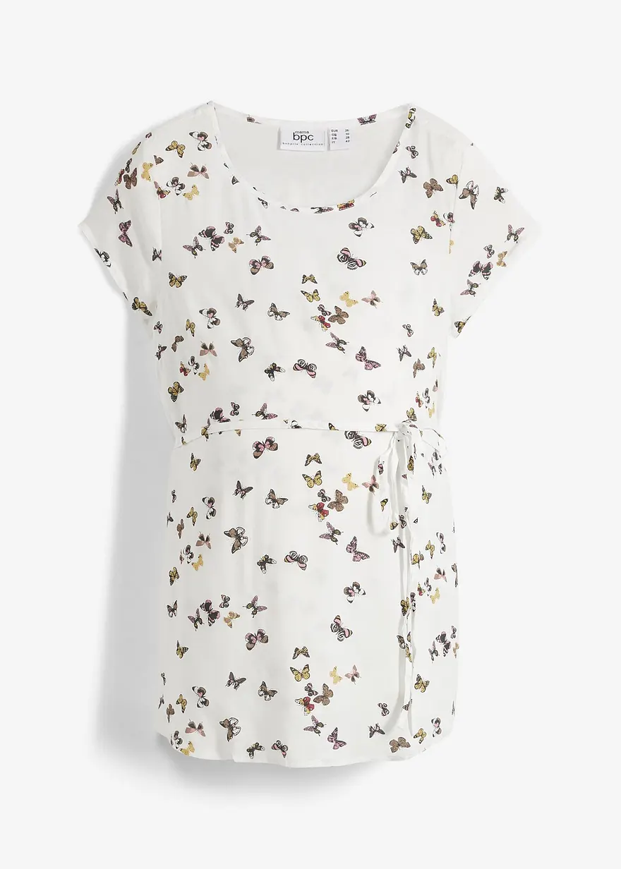 Umstandsbluse mit Bindeband