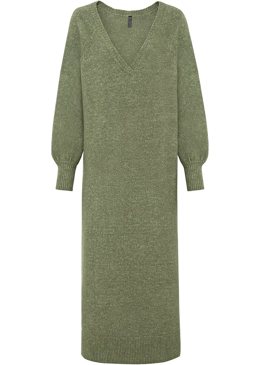 Oversized Strickkleid in Midilänge