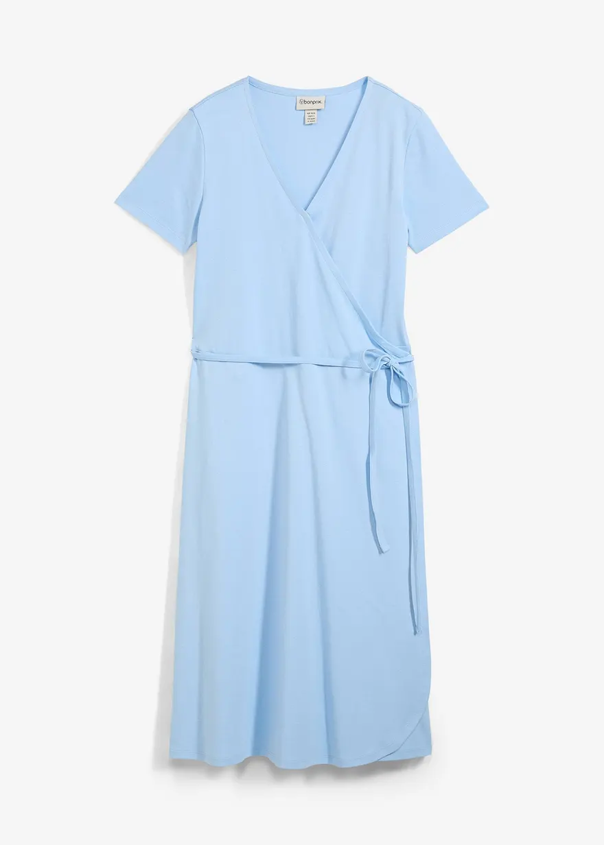 Jerseykleid mit Wickeldetail