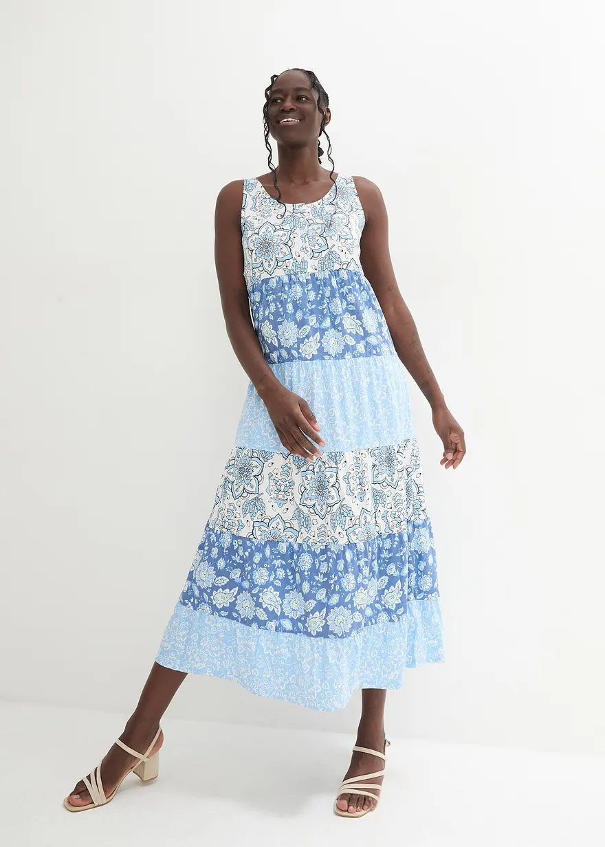 Jersey-Maxikleid aus Bio-Baumwolle