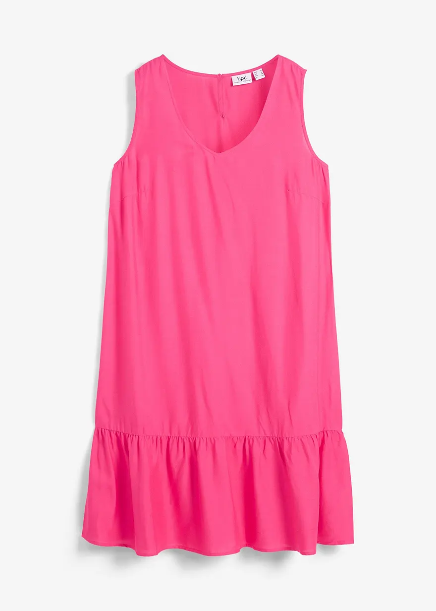 Kurzes Kleid aus fließender Viskose