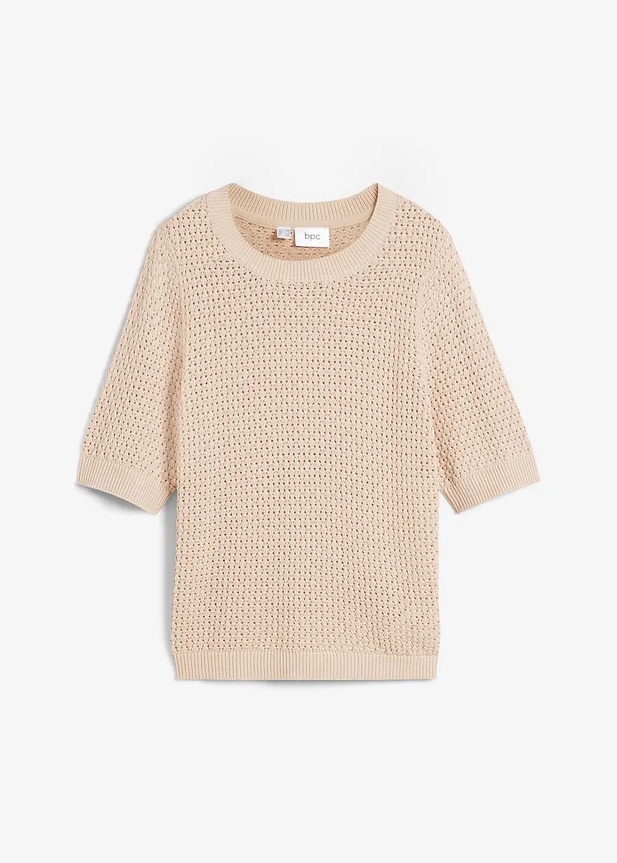 Strickshirt, halbarm