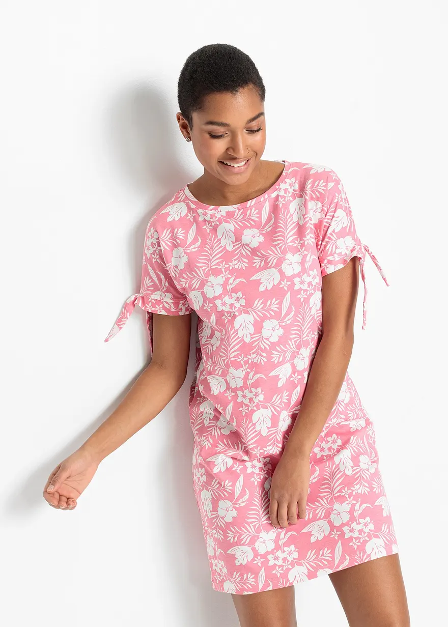 Jerseykleid mit Blumendruck