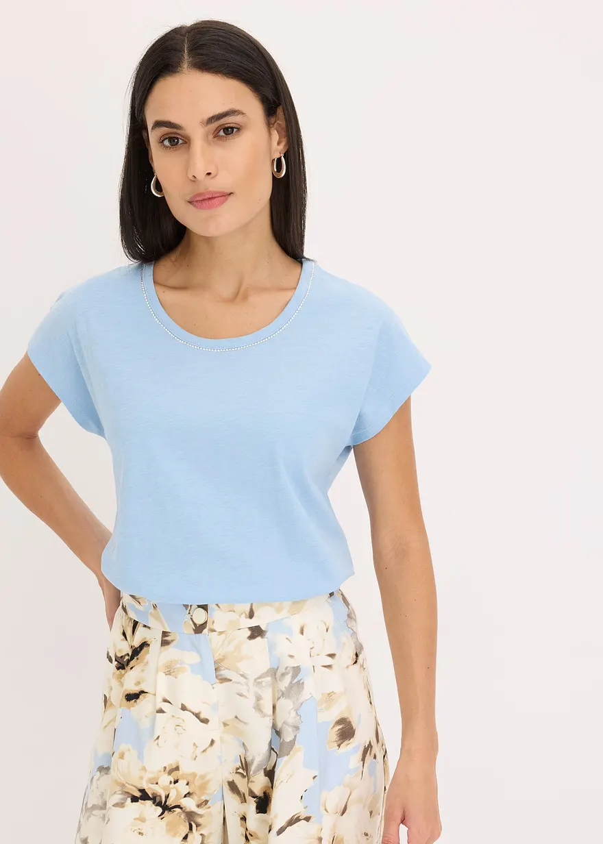 Shirt in Leinenoptik