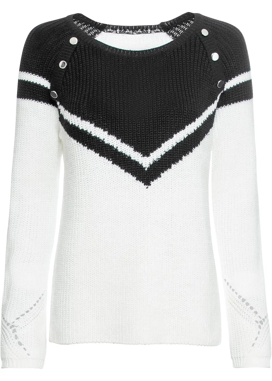 Pullover mit Knöpfen