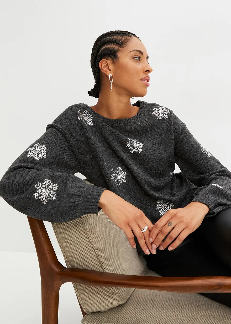 Pullover mit Pailletten