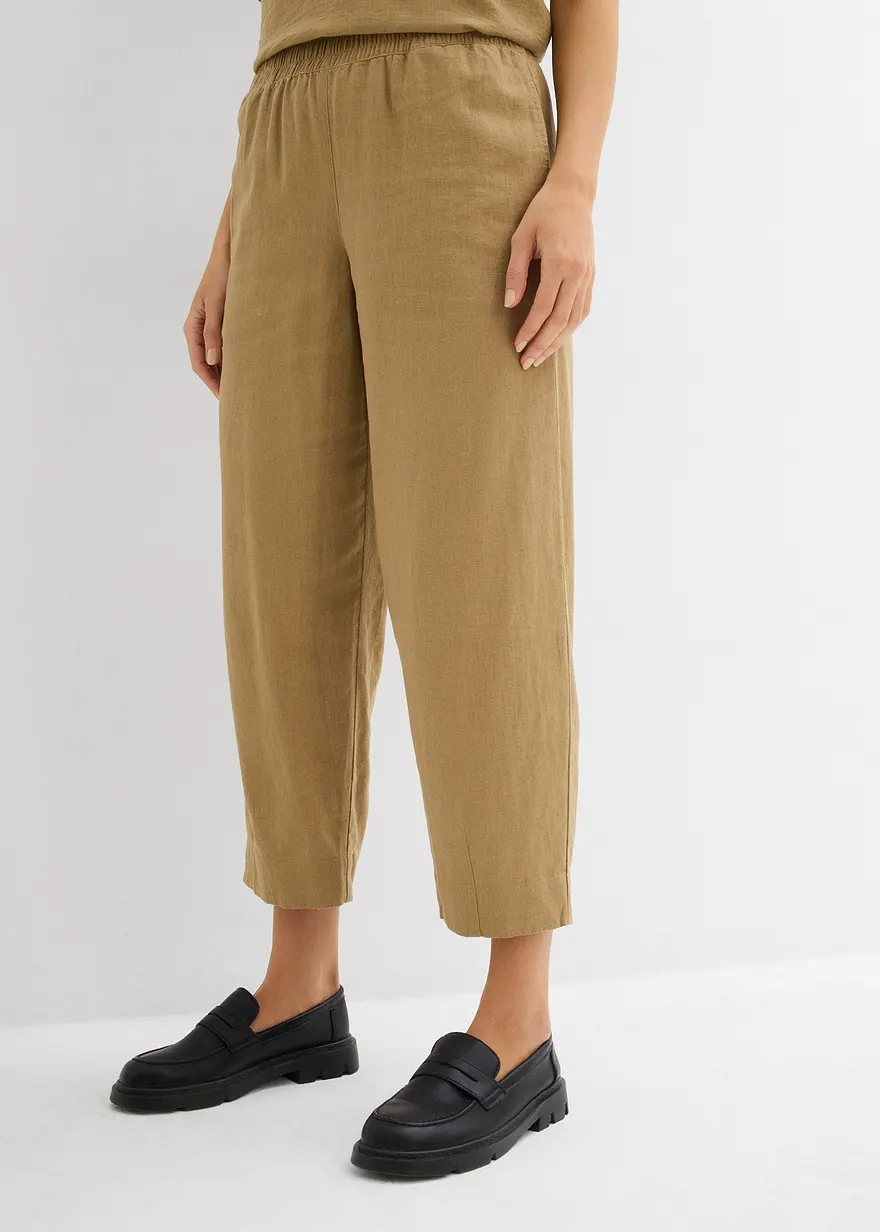 Schlupfhose mit Leinen, 7/8- Länge