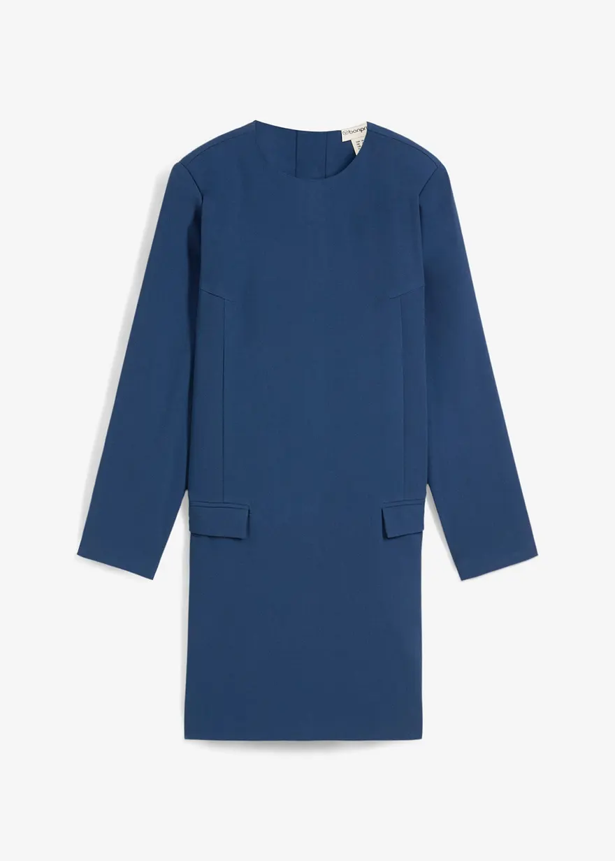 Minikleid mit Schulterpolstern aus Viskose-Mix