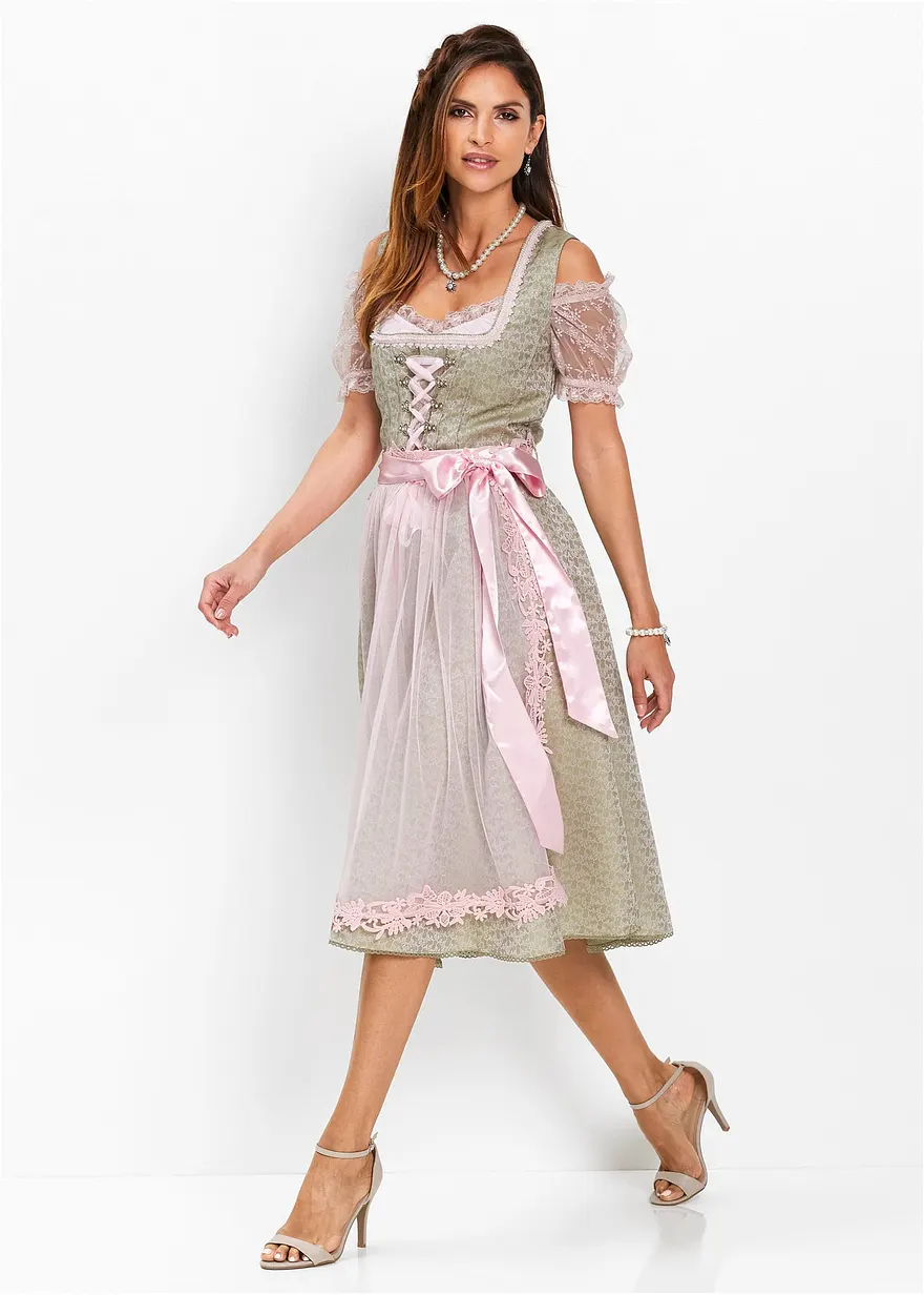 Dirndl mit Perlen (2-tlg.Set)