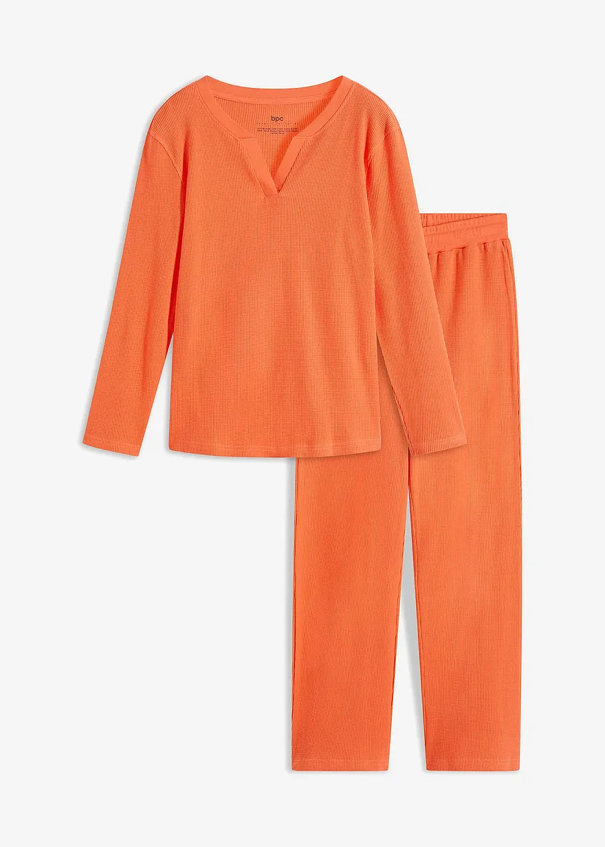 Pyjama aus Waffeljersey