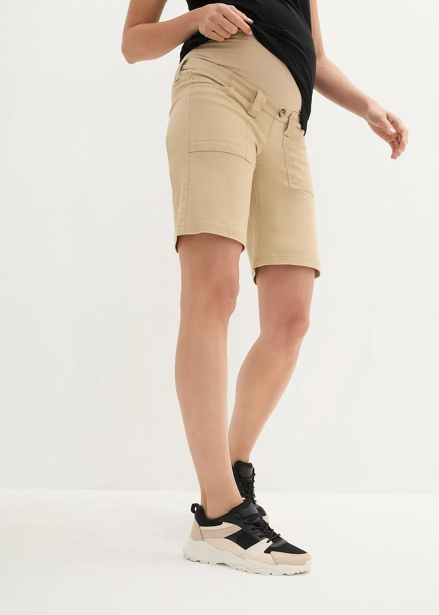 Stretch-Umstandsjeans, kurz