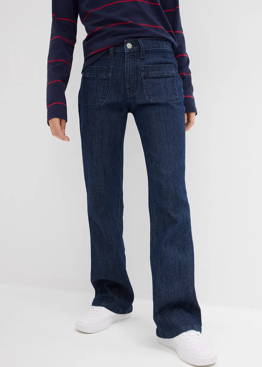 Komfortable Bootcut-Jeans