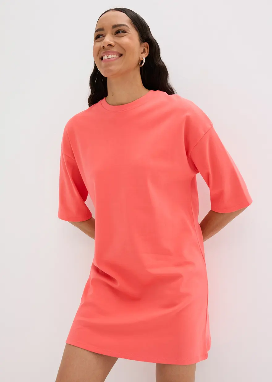 Shirtkleid aus schwerer Bio-Baumwolle