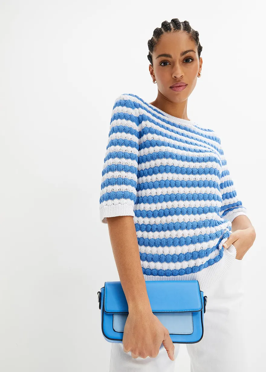 Strickshirt, halbarm