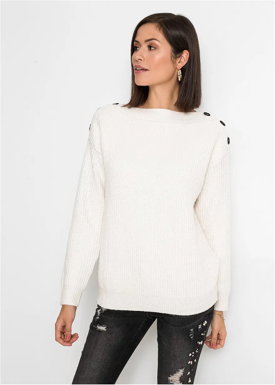 Pullover mit Knöpfen