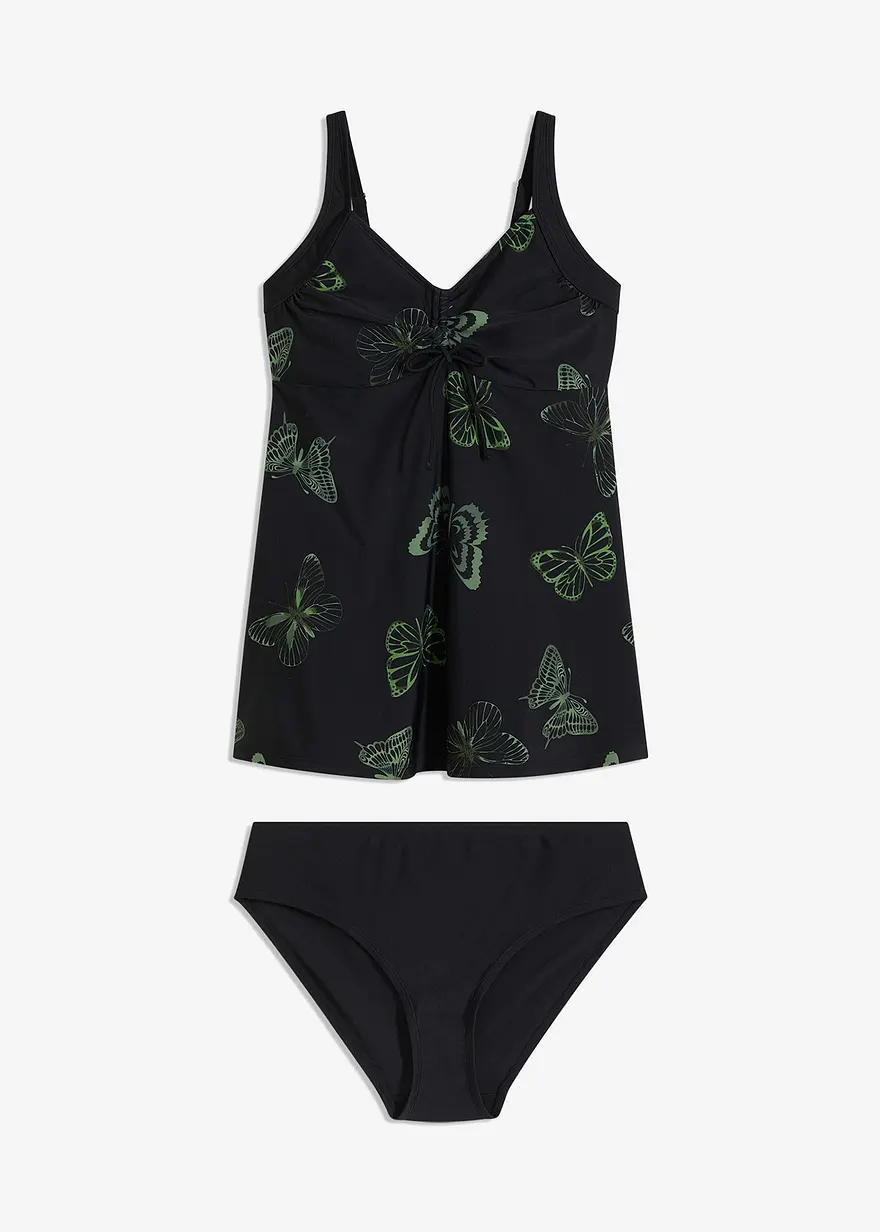 Long-Tankini (2-tlg.Set) mit V-Ausschnitt