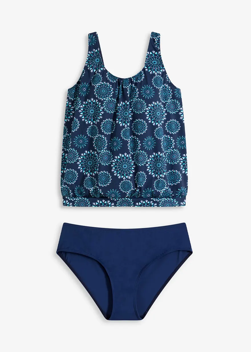 Oversize-Tankini (2-tlg.Set) mit breiten Trägern