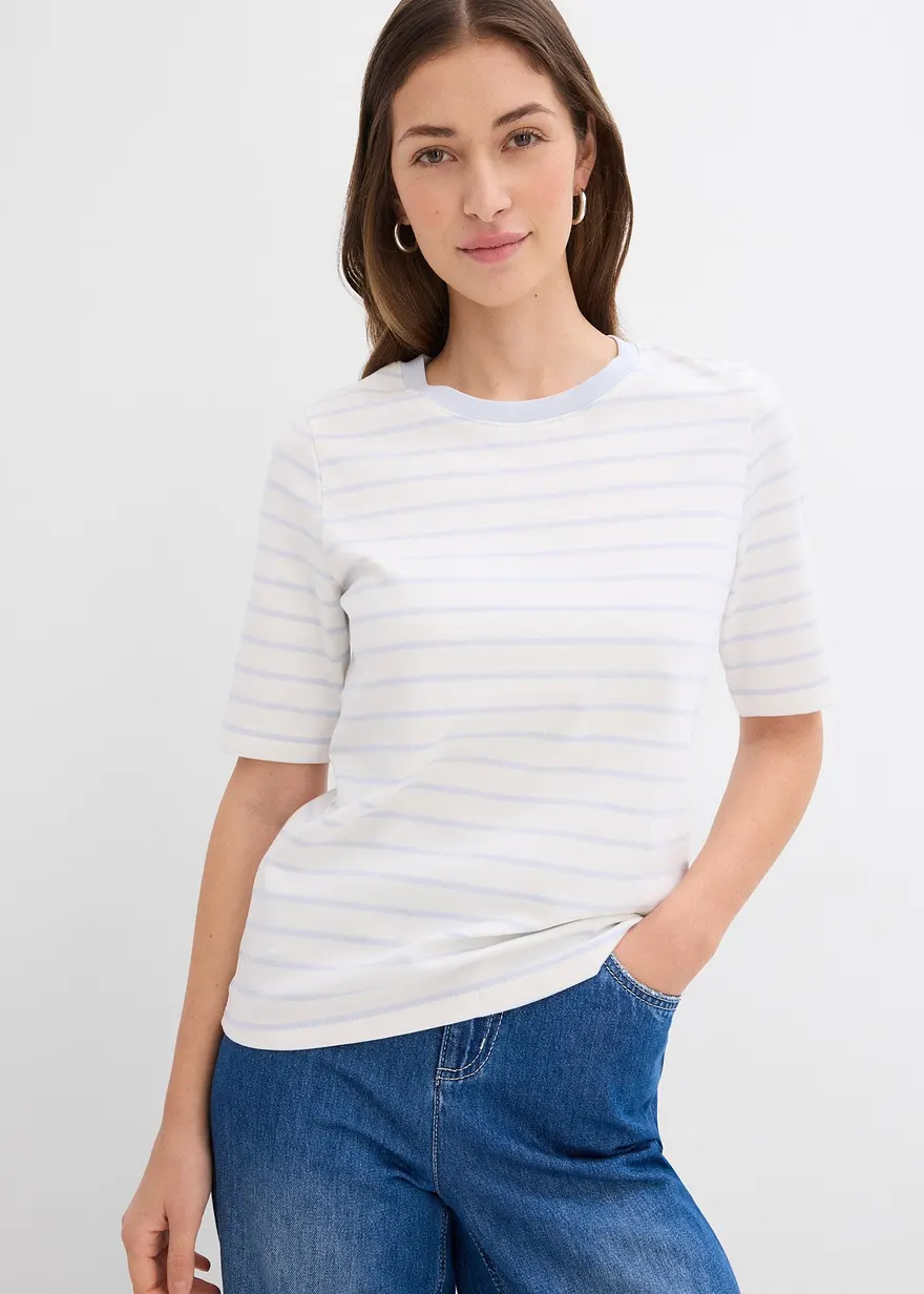T-Shirt aus reiner schwerer Bio-Baumwolle