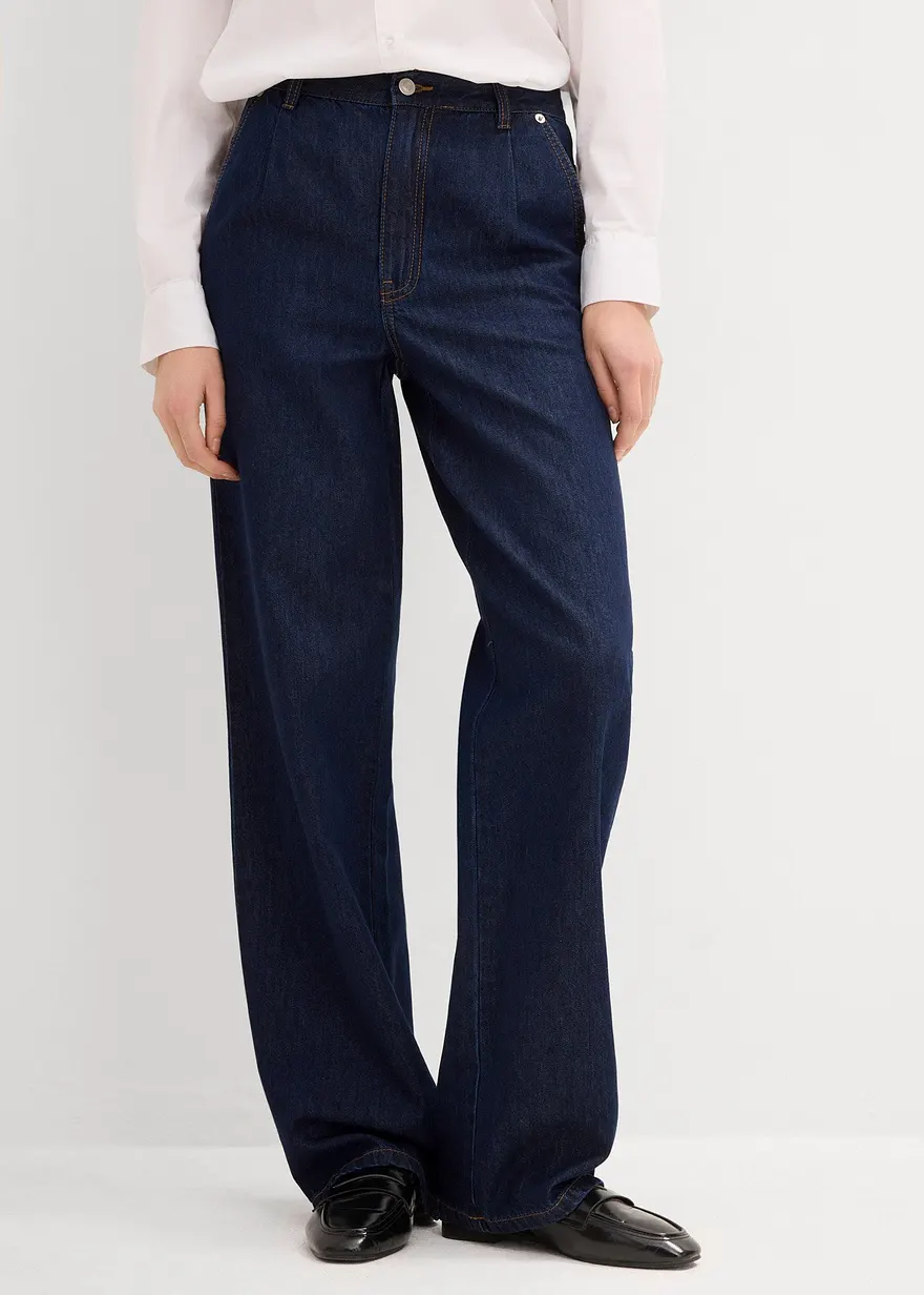 Straight-Jeans High Waist, Low Stretch