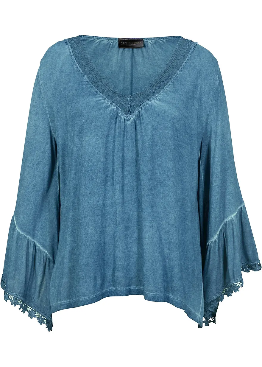 Shirt-Tunika mit Spitze