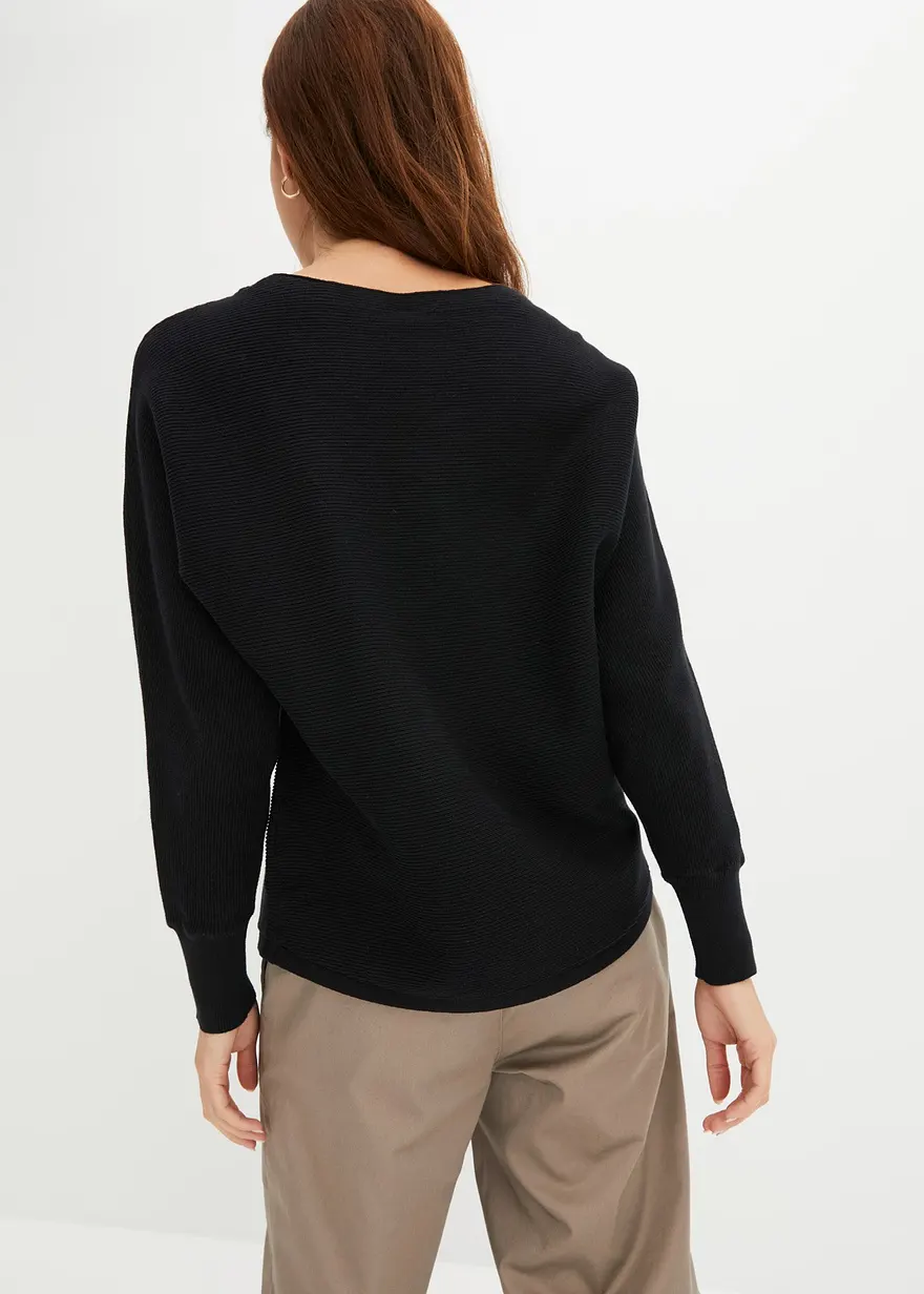 Oversize-Ripp-Pullover