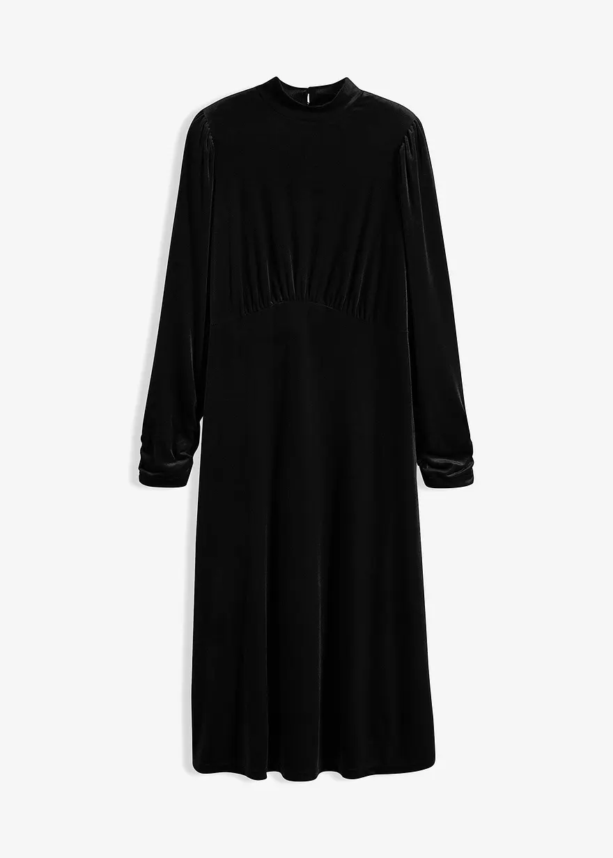 Midikleid aus softem Samt