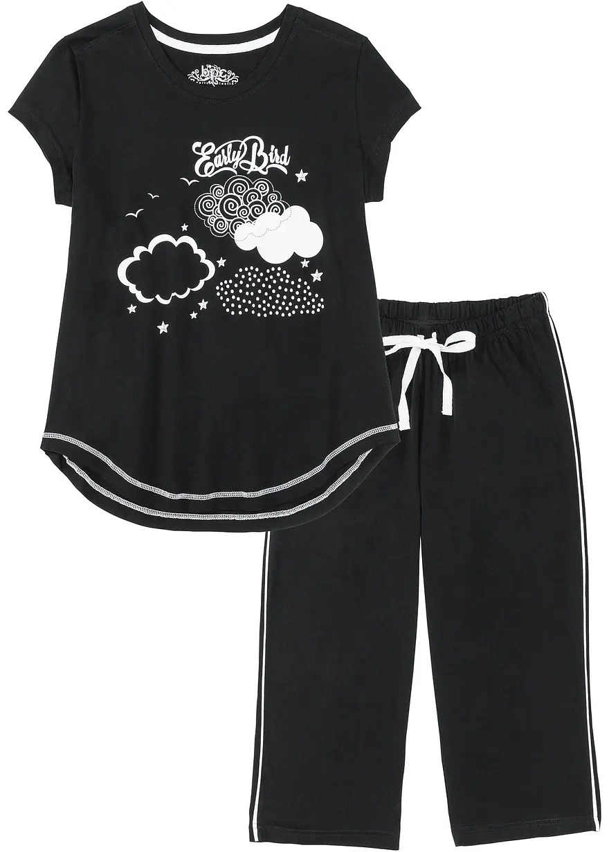 Capri Pyjama aus reiner Bio-Baumwolle