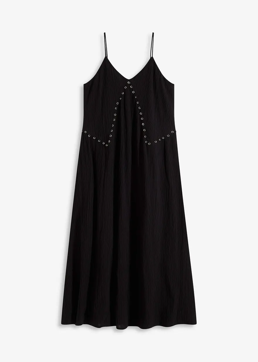 Maxikleid mit Ösen-Verzierung