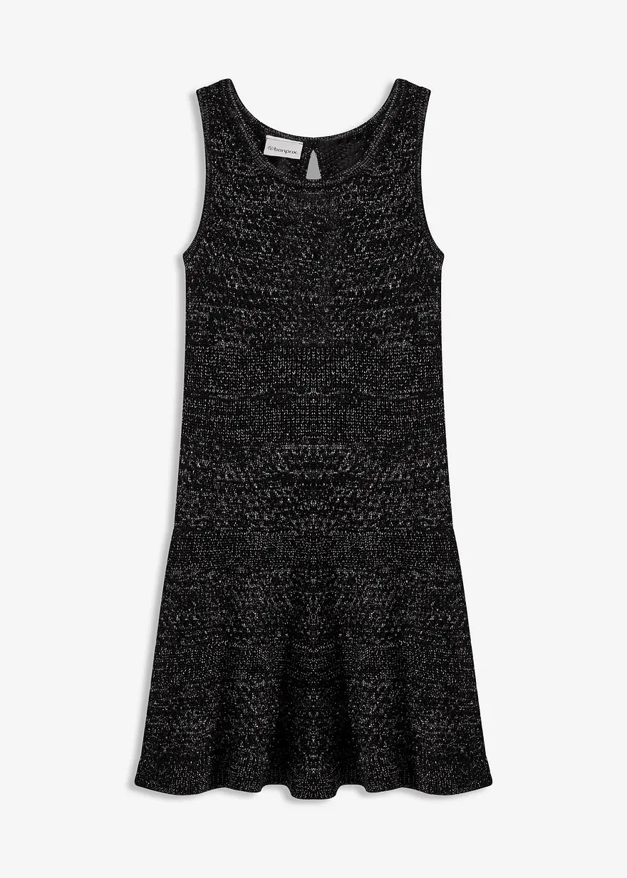 Strickkleid in Häkeloptik