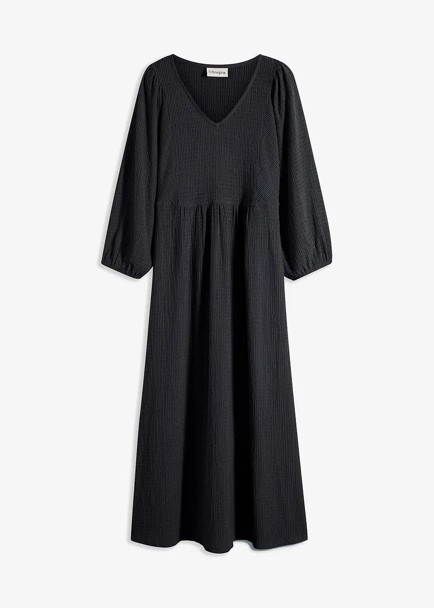 Midikleid aus strukturiertem Jersey